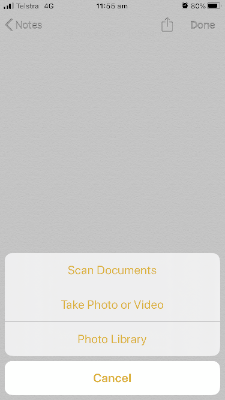 Notes Scanning capability on Iphone